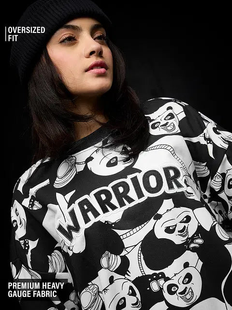 Warrior Women Oversized Sweatshirts