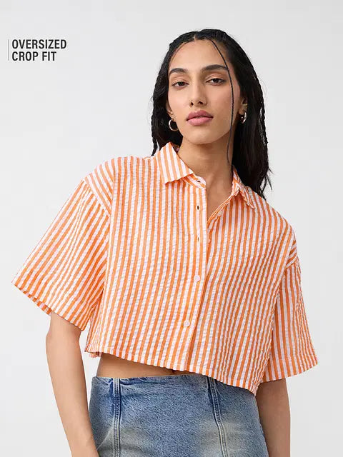 Tangerine Women Cropped Shirts
