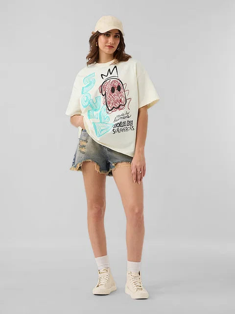 Sketchy Women Oversized T-Shirts