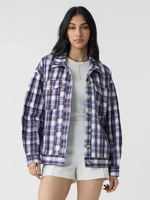 Plaid Shacket Morocco Women Shackets