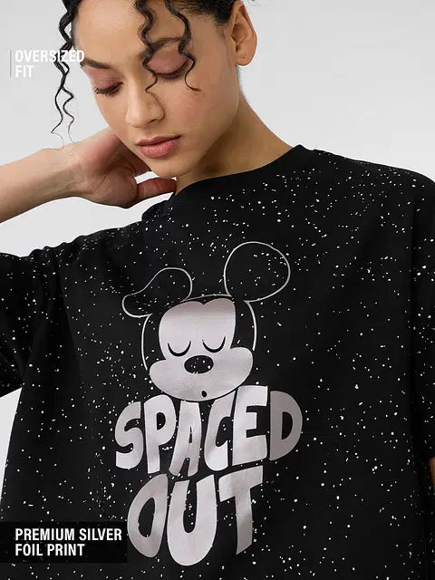 Spaced Out Women Oversized T-Shirts
