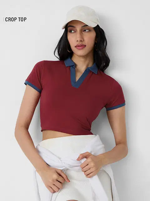 Scarlet Women Cropped Polos