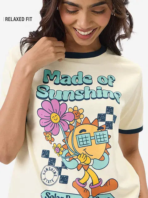 Made of Sunshine Women Relaxed Fit T-Shirts