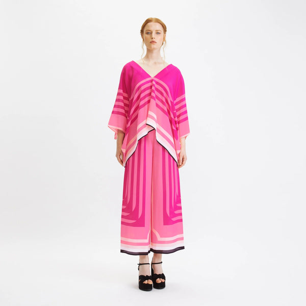 Soft Silk Crepe Co-ord Set  For Women's