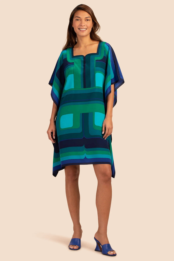 Elegant Silk Crepe Kaftan, Luxurious, Lightweight, and Flowing Women's Caftan
