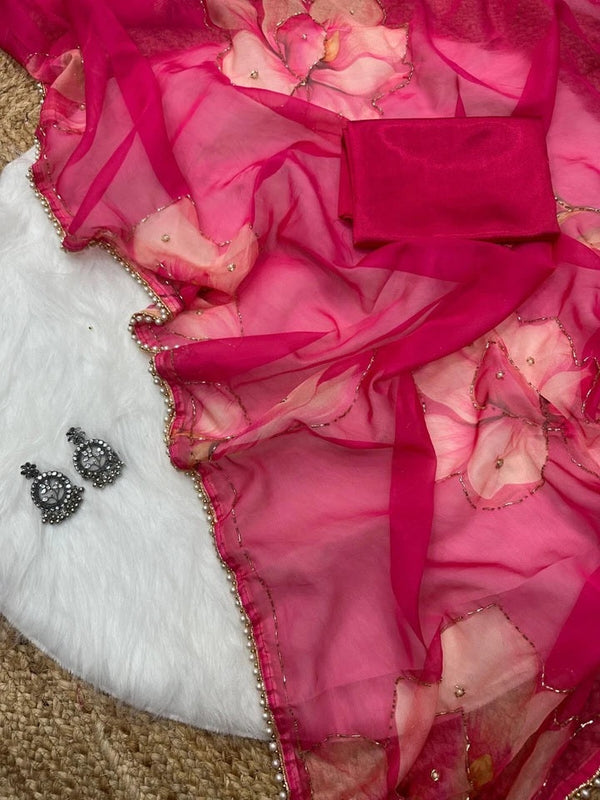 Soft Tebi Silk Beautiful Designer Saree With Blouse 11-GP