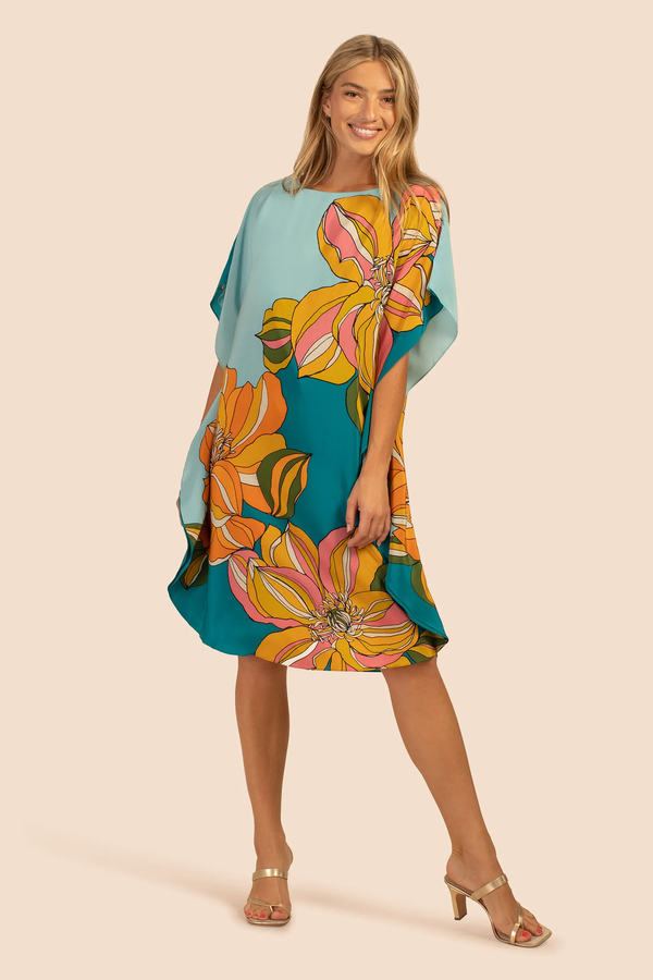 Luxury Silk Crepe Kaftan – Lightweight and Elegant Caftan For Women's