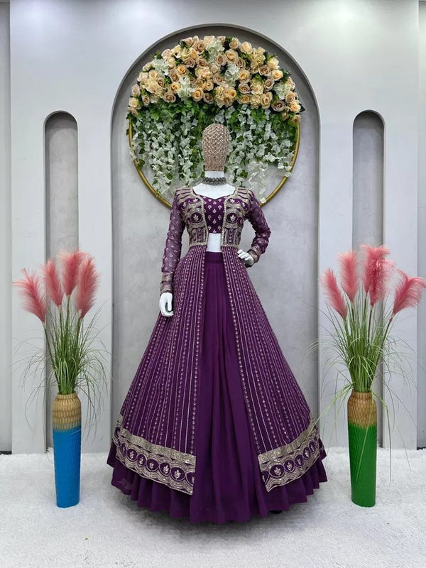 Traditional Faux Georgette Lehenga Choli
