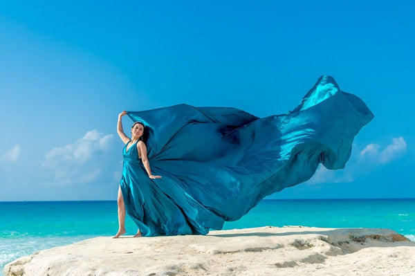 Flying Dress for Photoshoot, Long Flying Dress, Flying Dress Santorini