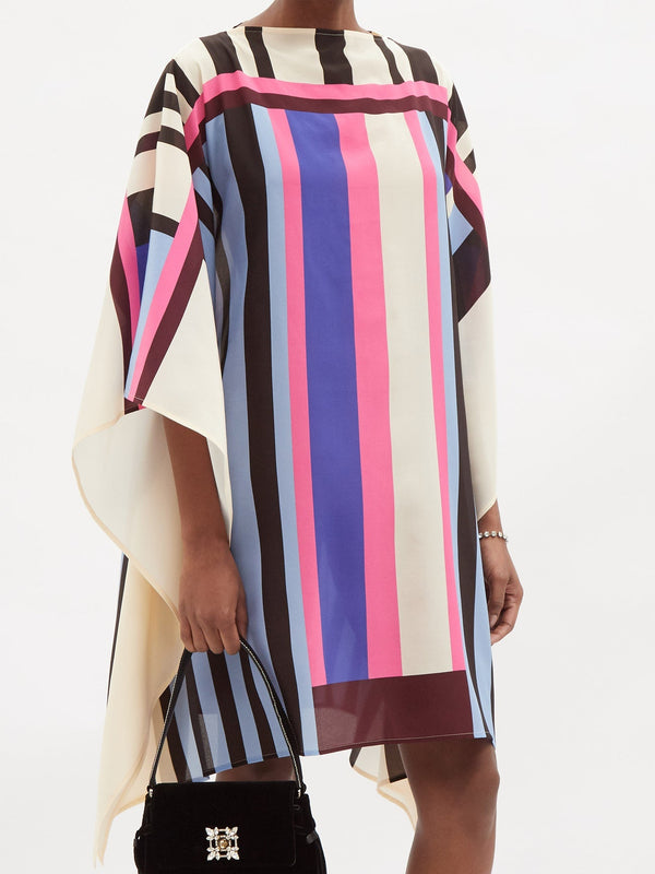 Chelsea Georgette Women's Printed Short Kaftan, Beach Wear Caftan
