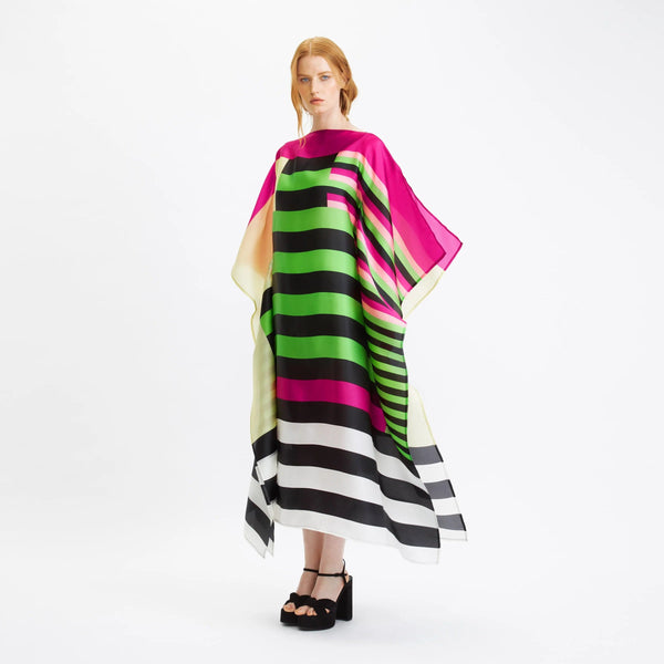 Premium Organza Silk Kaftan - Flowy, Lightweight, Caftan For Women's