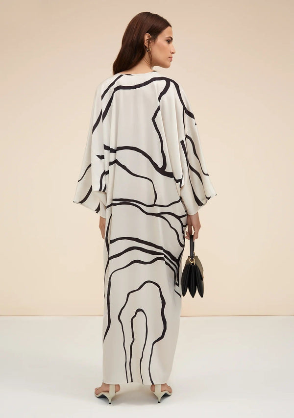 Organza Silk Kaftan - Luxurious and Elegant Maxi Dress Caftan For Women's