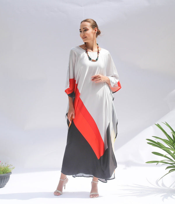 Elegant Satin Silk Kaftan, Perfect for Evening & Resort Wear Caftan For Women's