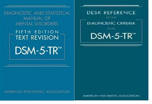 Diagnostic & Statistical Manual Disorders dsm 5tr hardcover + Desk Reference(PB)