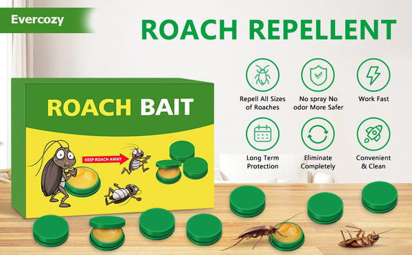 Roach Killer Cockroach Traps for Indoor & Outdoor Infestation Control pack of 12