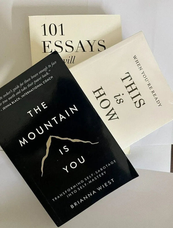 Mountain is you + 101 essay + this is how you heal -Paperback