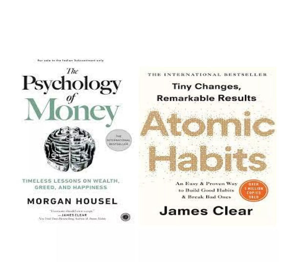 The Psychology of Money and ATOMIC HABITS by James clear f papaerback ||